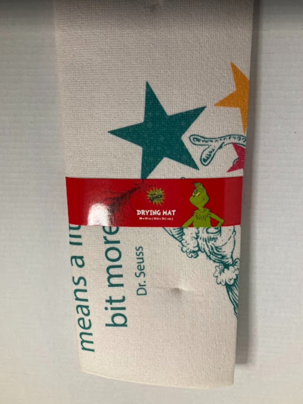 The Dr. Seuss The Grinch Dish Drying Mat
